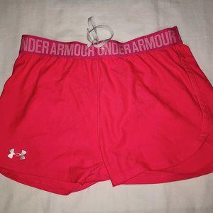 Pink and Blue Under Armor Shorts